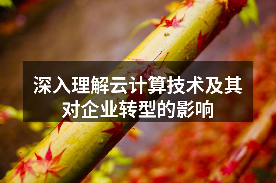 深入理解云计算技术及其对企业转型的影响